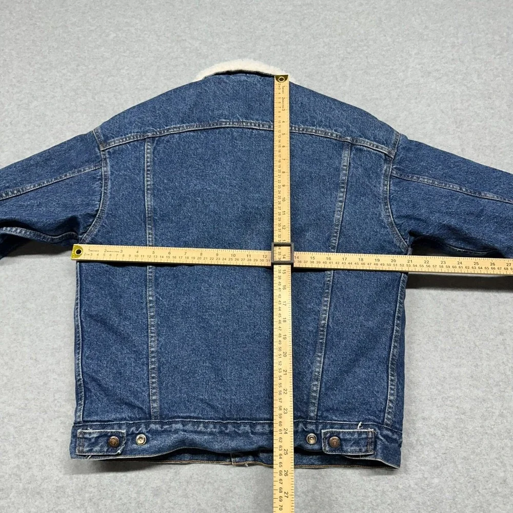 VTG Levi's 80s Made In USA 44R Sherpa Fleece Lined Denim Jacket Cowboy‎ Western